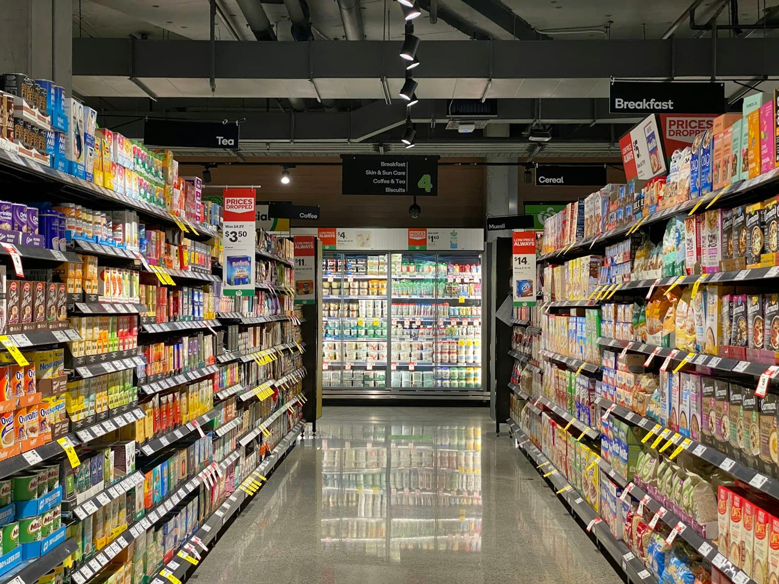 Inside a neighborhood convenience store